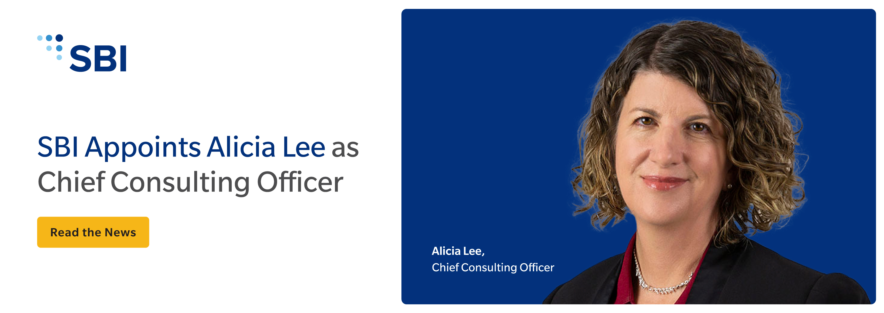 Sbi Appoints Alicia Lee As Chief Consulting Officer